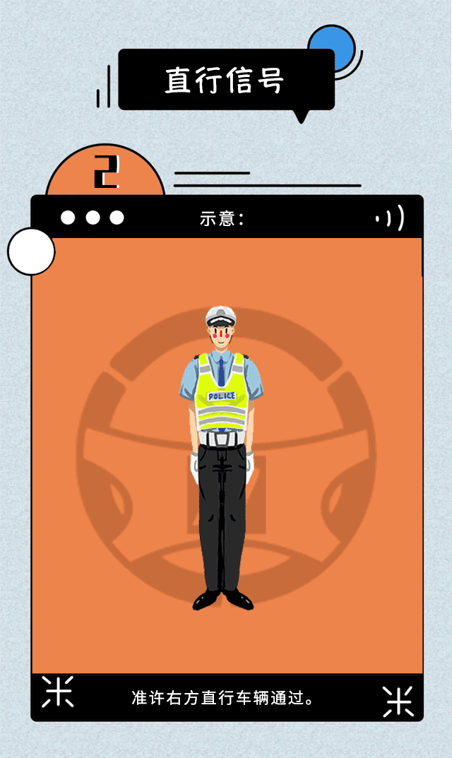 【濟(jì)寧大運(yùn)河駕校】令人頭暈蒙圈的交通手勢，一個(gè)手勢舞就能搞定(圖7)